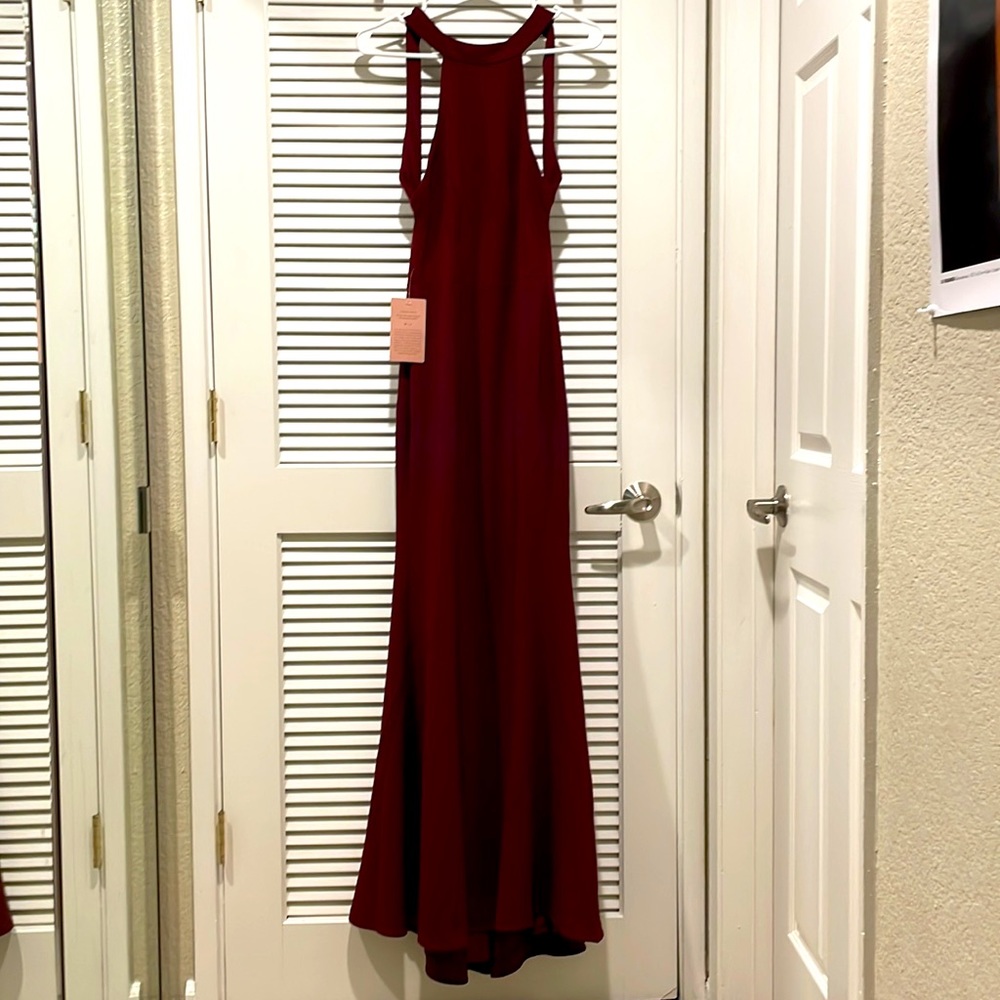 Brand new BHLDN Montreal Crepe Maxi Dress US 4